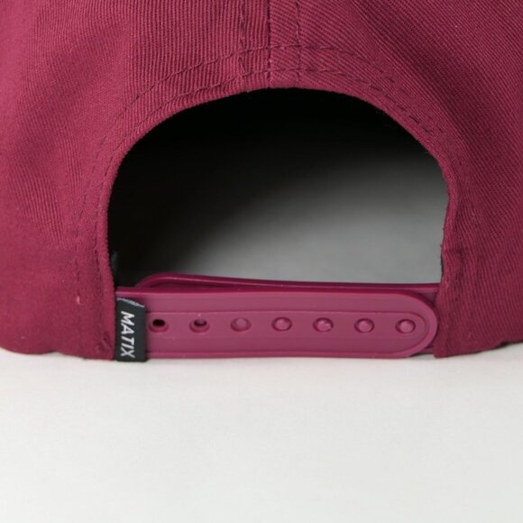 Matix Skateboard Surfing Snapback Two Tone Maroon Black Urban Camp Hat Cap - Picture 6 of 10